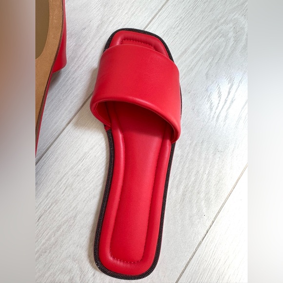 NWT - Brunello Cucinelli Red Slippers Vibrant Comfort - Picture 7 of 11